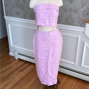 Abercrombie & Fitch Light Purple Midi Skirt
